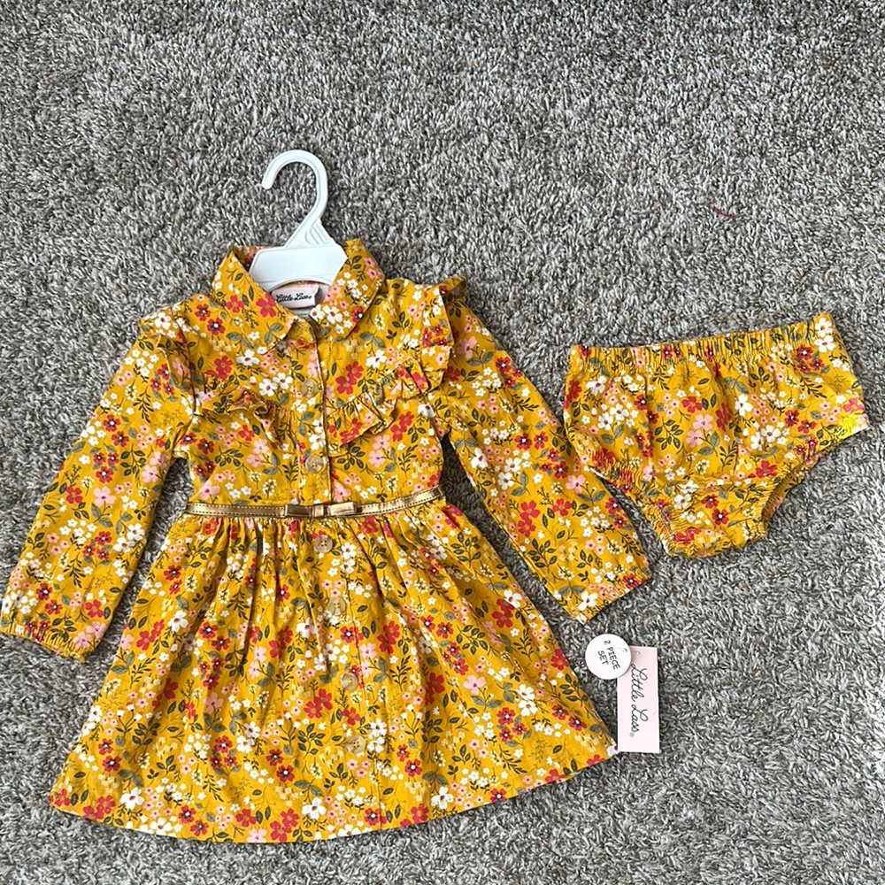 Brand New with tag toddler fall shirt dress. 24M